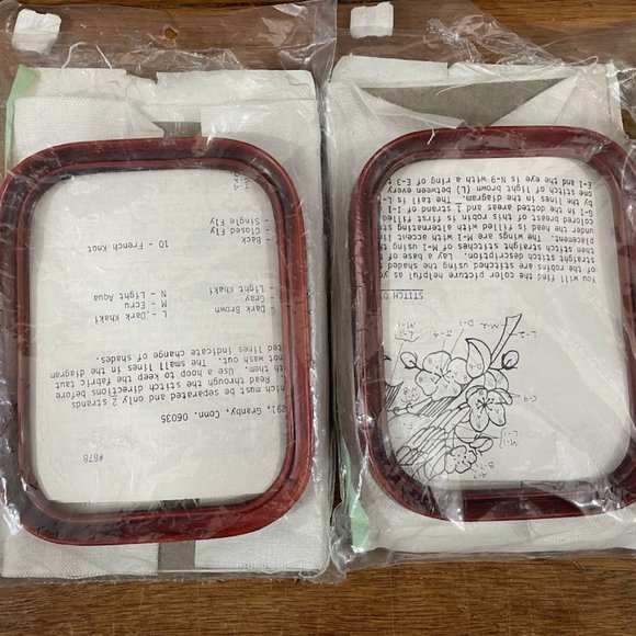 Lot of 2 Cathy Needlecraft Vintage Bird Patterns Robin Sparrow and Blossoms - Picture 5 of 5